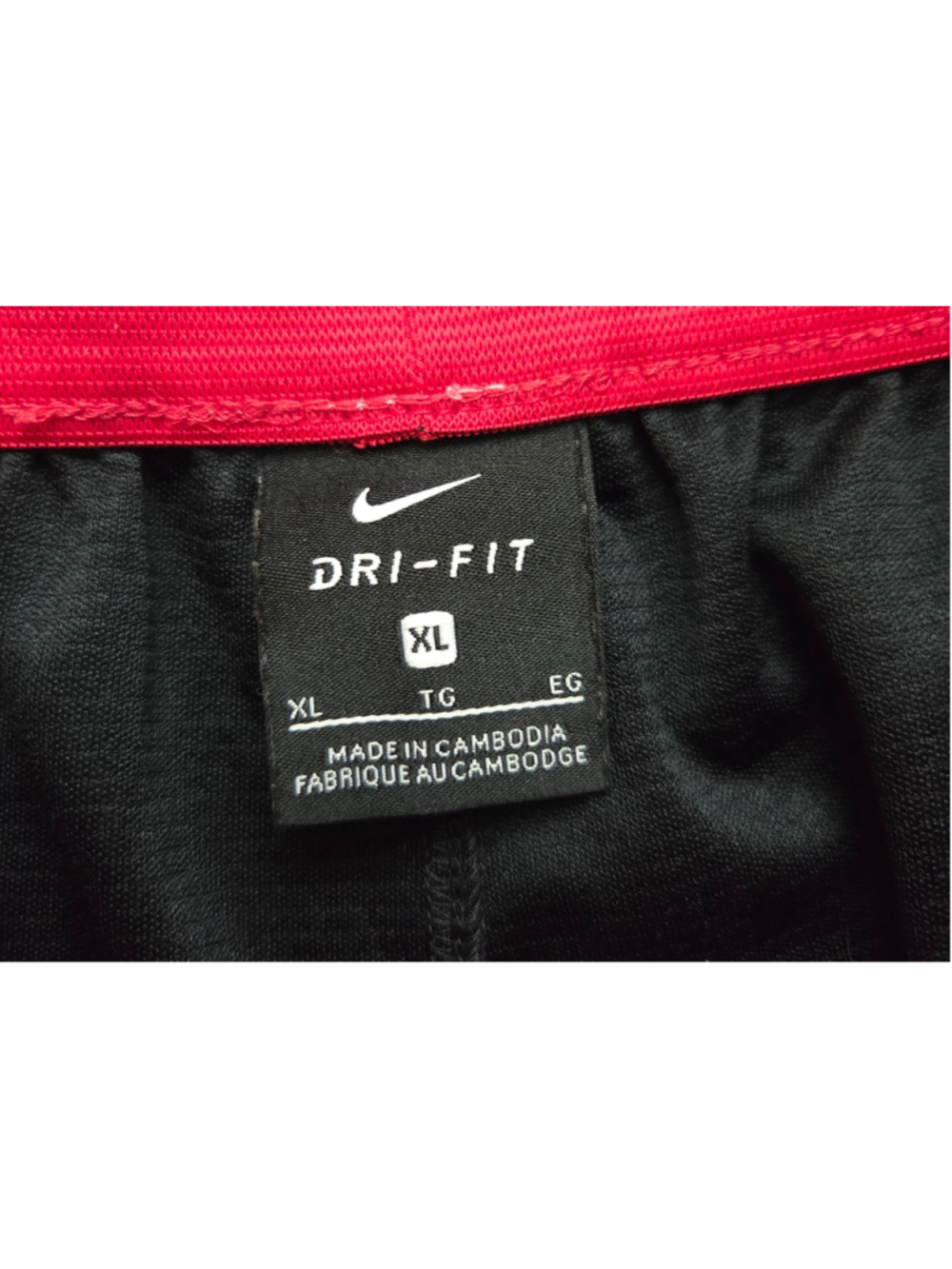 Men's Nike Black Red Dri-FIT Athletic Shorts XL - Picture 2 of 4